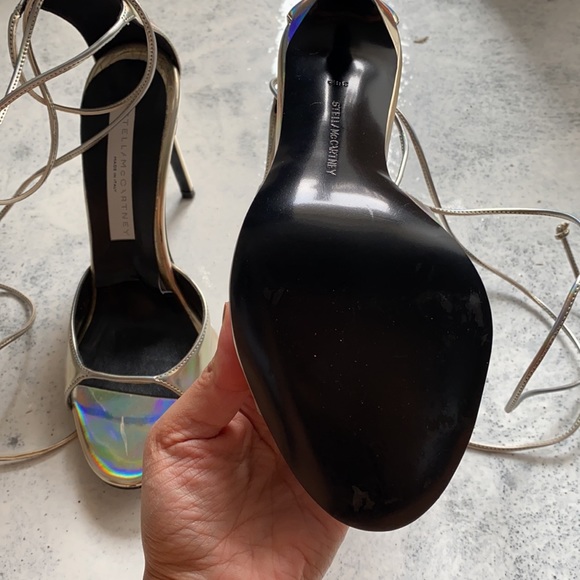 Stella McCartney Iridescent Faux Leather Sandals - Picture 8 of 8